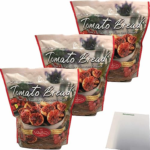 Valentina Pan con Tomate Geröstetes Brot mit Tomate und Oregano 3er Pack (3x150g Beutel) + usy Block von usy