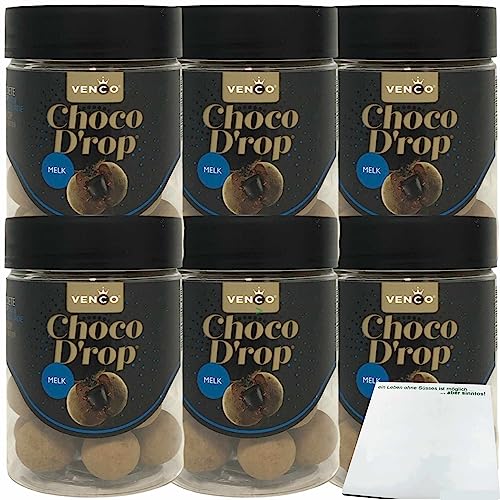 Venco Choco Drop Melk 6er Pack (6x146g Dose) + usy Block von usy