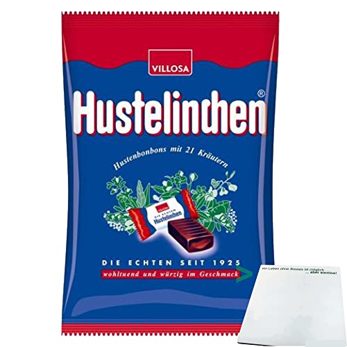usy Bundle für Villosa Hustelinchen Bonbons Kräuterbonbons Hustenbonbons mit Lakritz (150g) + usy Block von usy