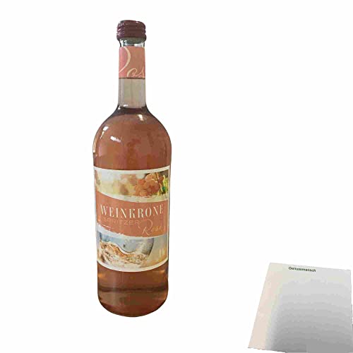 Weinkrone Spritzer Rosé mit 6% Vol (1l Flasche) + usy Block von usy