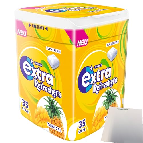 Wrigleys Extra Refreshers Tropical Kaugummi (35 Stck. Dose) + usy Block von usy