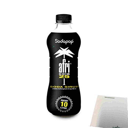 afri Cola 25 Sirup für Wassersprudler (500ml Flasche) + usy Block von usy