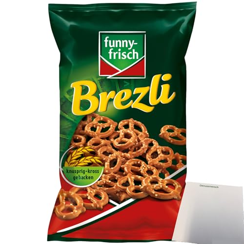 funny frisch Brezli Mini-Laugenbrezeln (160g Packung) + usy Block von usy