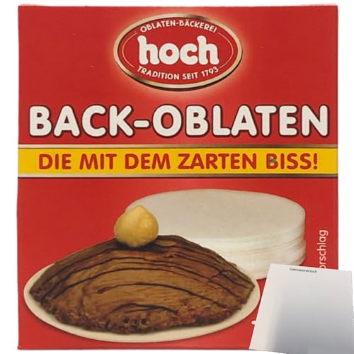 hoch Back-Oblaten mit dem zarten Biss 70mmØ (53g Packung) + usy Block von usy