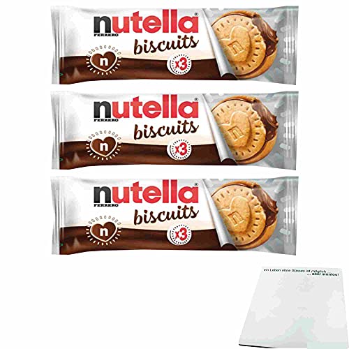 nutella biscuits 9er Pack (3x41,4g Packung) + usy Block von usy