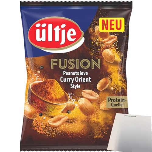 ültje Erdnüsse Fusion Curry Orient Style (150g Beutel) + usy Block von usy