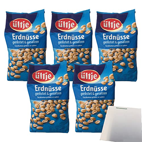ültje Erdnüsse geröstet und gesalzen 5er Pack (5x900g Packung) + usy Block von usy