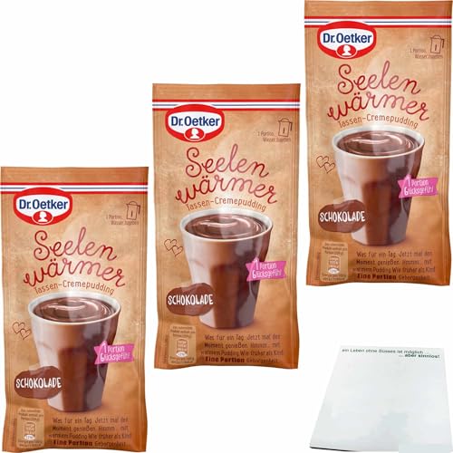 usy Bundle für Dr. Oetker Seelenwärmer Pudding Schokolade 3er Pack (3x59g Beutel) + usy Block von usy