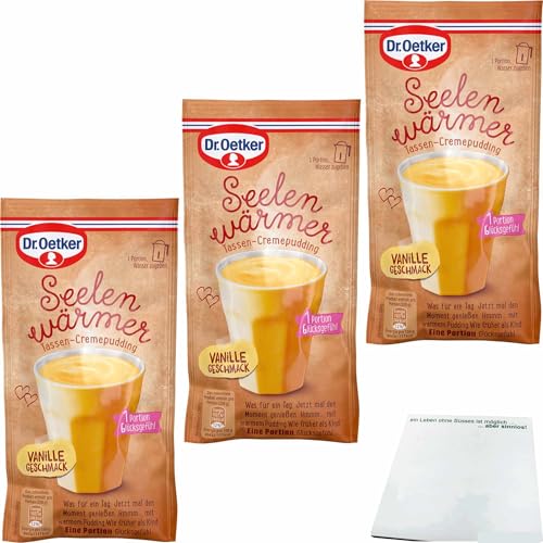 usy Bundle für Dr. Oetker Seelenwärmer Vanille 3er Pack (3x58g Beutel) + usy Block von usy