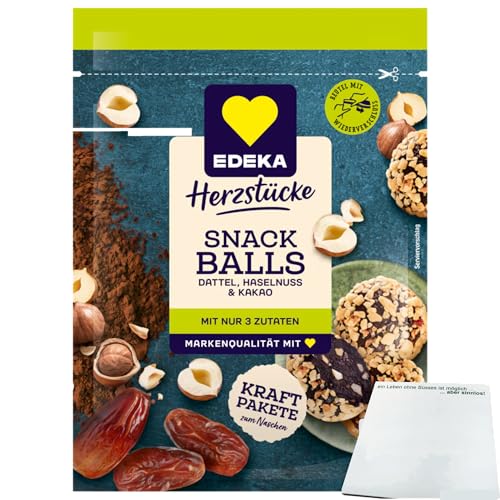 usy Bundle für Edeka Snack Balls Dattel Haselnuss (145g Beutel) + usy Block von usy
