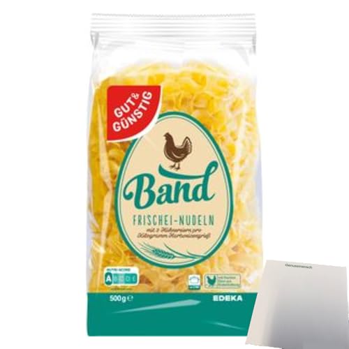 usy Bundle für Gut & Günstig Band Frischei Nudeln (500g Beutel) + usy Block von usy