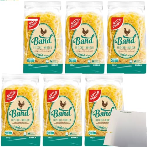 usy Bundle für Gut & Günstig Band Frischei Nudeln 6er Pack (6x500g Beutel) + usy Block von usy