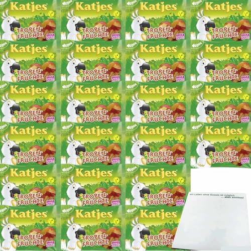 usy Bundle für Katjes Tropen Früchte 22er Pack (22x175g Packung) + usy Block von usy