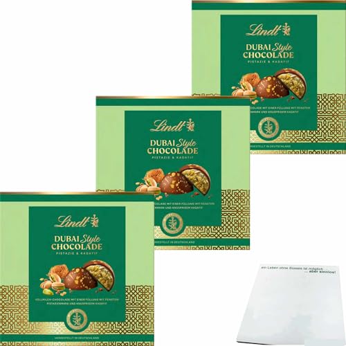 usy Bundle für Lindt Dubai Style Chocolade Pralinen 3er Pack (3x90g Packung) + usy Block von usy