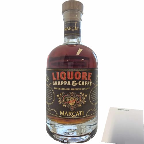 usy Bundle für Marcati Grappa Caffe 38% Vol. (0,7L Flasche) + usy Block von usy