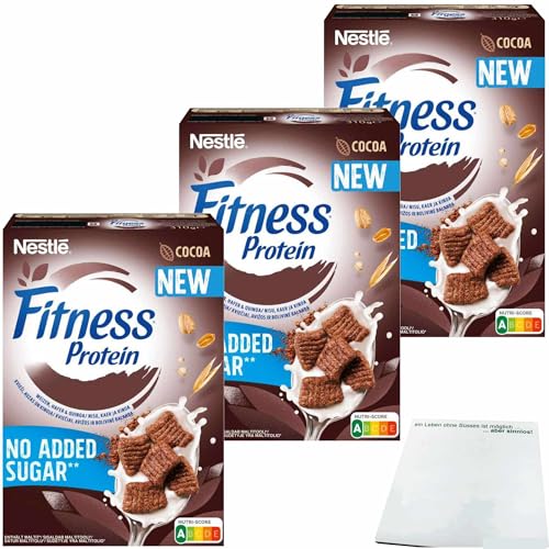 usy Bundle für Nestle Fitness Cocoa Protein Cereal 3er Pack (3x310g Packung) + usy Block von usy