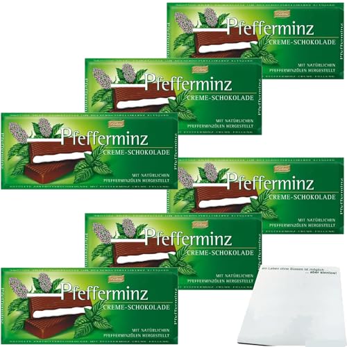 usy Bundle für Pfefferminz Creme-Schokolade 6er Pack (6x100g Packung) + usy Block von usy