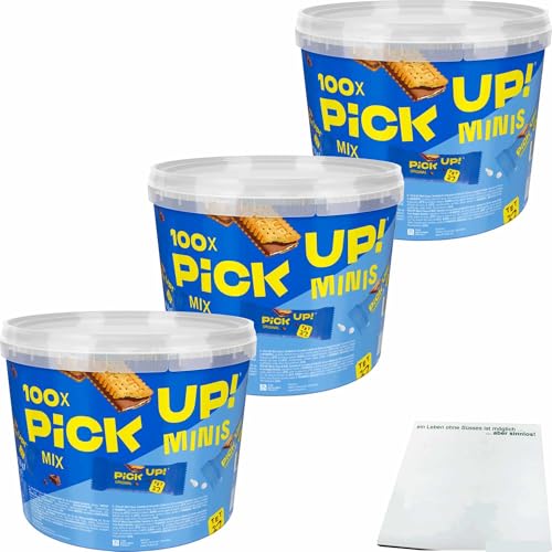 usy Bundle für Pick Up! Mix mit Mini Riegeln 3er Pack (300Stk 3x1,06kg Runddose) + usy Block von usy