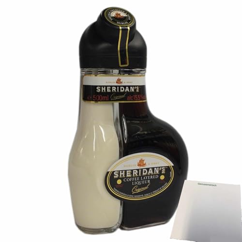 usy Bundle für Sheridan's Likör 15,5%vol (0,5l Flasche) + usy Block von usy