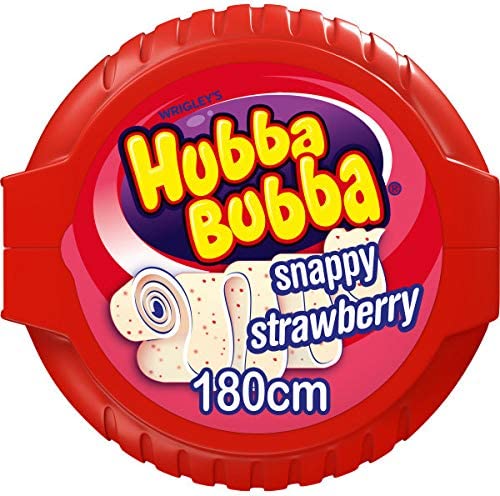 Hubba Bubba Bubble Tape Erdbeere (2 Stück), köstlich und lecker Teilen mit Familie und Freunden, verkauft von Kidzbuzz von vapewaves