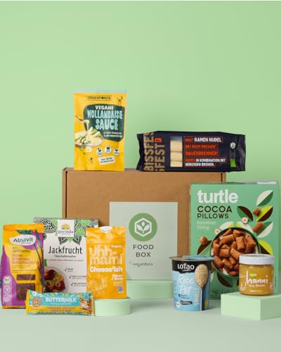 Vegan Box Geschenkbox Food, 100% Vegane Lebensmittel, mit mind. 9 Produkten von veganbox get inspired