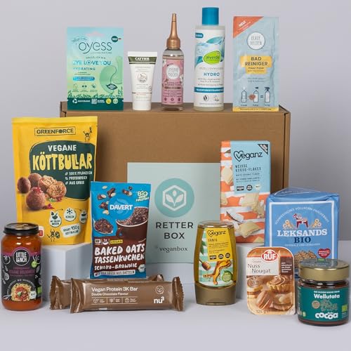 Vegan Box - Retterbox | Geschenkbox mit Produkten mit kleinen Macken | Vegan und tierversuchsfrei von veganbox get inspired
