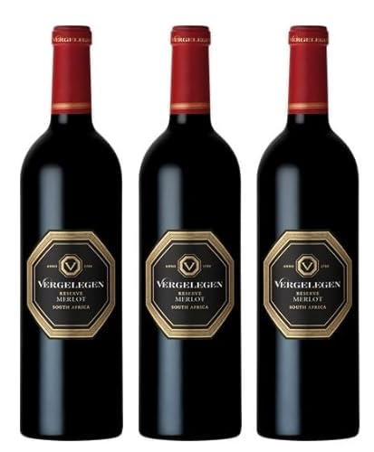 3x 0,75l - 2019er - Vergelegen - Reserve - Merlot - Stellenbosch W.O. - Südafrika - Rotwein trocken 3x 0,75l - 2019er - Vergelegen - Reserve - Merlot - Stellenbosch W.O. - Südafrika - Rotwein trocken von vergelegen