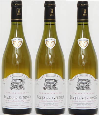 Beaujolais trockenweiß chardonnay 2018 pro Charge von 3 x 75cl Flaschen von vinaccus