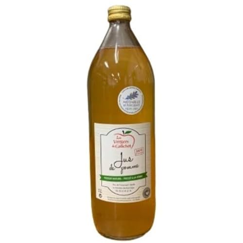 Handgemachter Apfelsaft 100% reiner Saft, ohne Zucker und ohne Konservierungsstoffe, 1 Liter Flasche von vinaccus