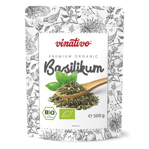 vinativo Basilikum BIO – 500g – gerebelt – Bio-Qualität – italienische Kräuter aus kontrolliertem biologischen Anbau vinativo Basilikum BIO – 500g – gerebelt – Bio-Qualität – italienische Kräuter aus kontrolliertem biologischen Anbau von vinativo
