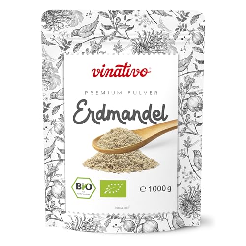 vinativo Erdmandel BIO – Tigernuss gemahlen – 1kg – zertifizierte Bio-Qualität – 100% pflanzlich – bio Chufas vinativo Erdmandel BIO – Tigernuss gemahlen – 1kg – zertifizierte Bio-Qualität – 100% pflanzlich – bio Chufas von vinativo
