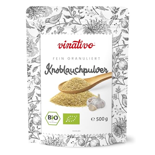 vinativo Knoblauchpulver BIO – fein granuliert – 500g – Knoblauch gemahlen – Bio-Qualität – aus kontrolliert biologischem Anbau vinativo Knoblauchpulver BIO – fein granuliert – 500g – Knoblauch gemahlen – Bio-Qualität – aus kontrolliert biologischem Anbau von vinativo