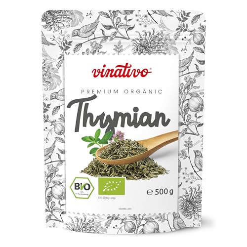 vinativo Thymian BIO – 200g – gerebelt – Bio-Qualität – naturbelassen – für Gewürzmischungen und Thymian-Tee geeignet vinativo Thymian BIO – 200g – gerebelt – Bio-Qualität – naturbelassen – für Gewürzmischungen und Thymian-Tee geeignet von vinativo