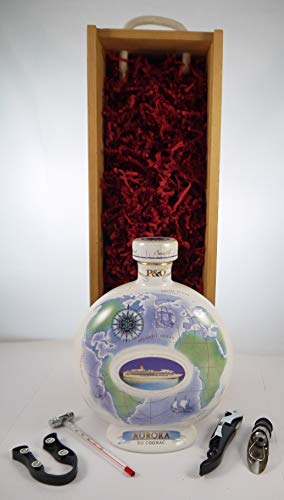 Aurora XO Cognac Wade Decanter in einer Geschenkbox, da zu 4 Weinaccessoires, 1 x 700ml von vintage wine gifts