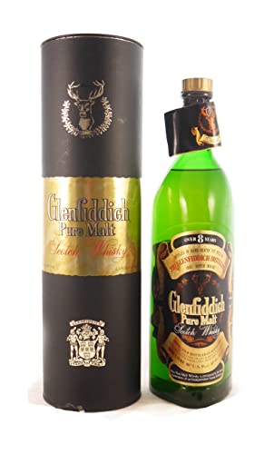 Glenfiddich over 8 yeasr old Single Malt Whisky (discontinued bottling) 1 litre in einer Geschenkbox, da zu 4 Weinaccessoires, 1 x 1000ml von vintage wine gifts