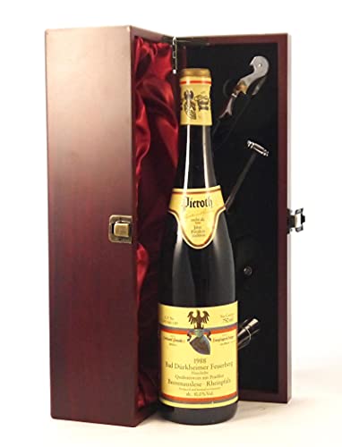 Bad Durkheimer Feuerberg 1988 Ferdinand Pieroth in einer mit Seide ausgestatetten Geschenkbox, da zu 4 Weinaccessoires, 1 x 750ml von vintagewinegifts
