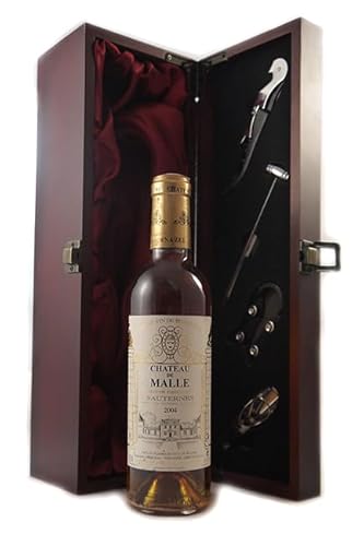 Chateau de Malle 2004 Grand Cru Classe (1/2 bottle) in einer Geschenkbox, da zu 3 Weinaccessoires, 1 x 375ml von vintagewinegifts