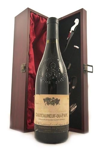 Chateauneuf du Pape 2008 Palais des Anciens (Red wine) in einer mit Seide ausgestatetten Geschenkbox, da zu 4 Weinaccessoires, 1 x 750ml von vintagewinegifts
