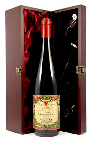 Dalberger Pfarrgarten 1989 Niederthaler in einer mit Seide ausgestatetten Geschenkbox, da zu 4 Weinaccessoires, 1 x 750ml von vintagewinegifts