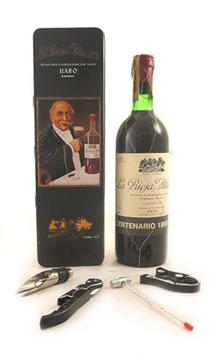 La Rioja Alta Gran Reserva Centenario 1890-1990 (Red wine) (Original box) in einer Geschenkbox, da zu 4 Weinaccessoires, 1 x 750ml von vintagewinegifts