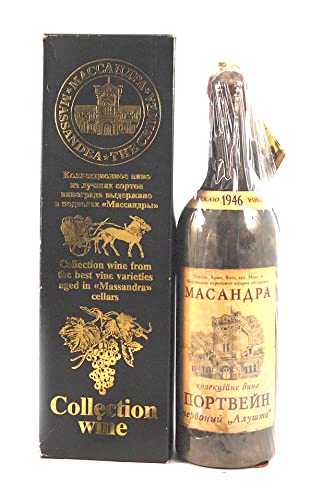 Massandra Collection Vintage Port Livadia 1946 in einer Geschenkbox, da zu 3 Weinaccessoires, 1 x 750ml von vintagewinegifts