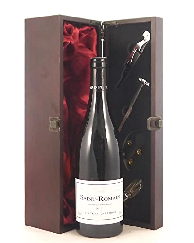 Saint Romain 'Les Vieilles Vignes' 2013 Vincent Girardin in einer mit Seide ausgestatetten Geschenkbox, da zu 4 Weinaccessoires, 1 x 700ml von vintagewinegifts