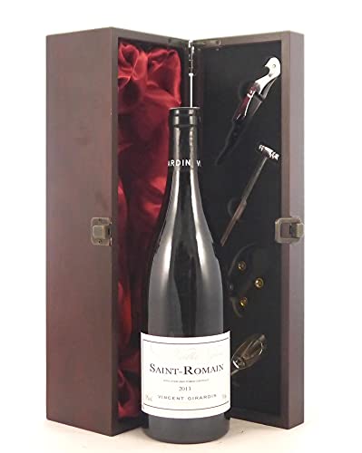 Saint Romain 'Les Vieilles Vignes' 2013 Vincent Girardin in einer mit Seide ausgestatetten Geschenkbox, da zu 4 Weinaccessoires, 1 x 700ml Saint Romain 'Les Vieilles Vignes' 2013 Vincent Girardin in einer mit Seide ausgestatetten Geschenkbox, da zu 4 Weinaccessoires, 1 x 700ml von vintagewinegifts
