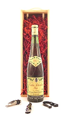 Vina Soledad Rioja Reserva Tete de Cuvee 1971 Bodegas Franco-Espanolas in einer Geschenkbox, da zu 3 Weinaccessoires, 1 x 750ml von vintagewinegifts