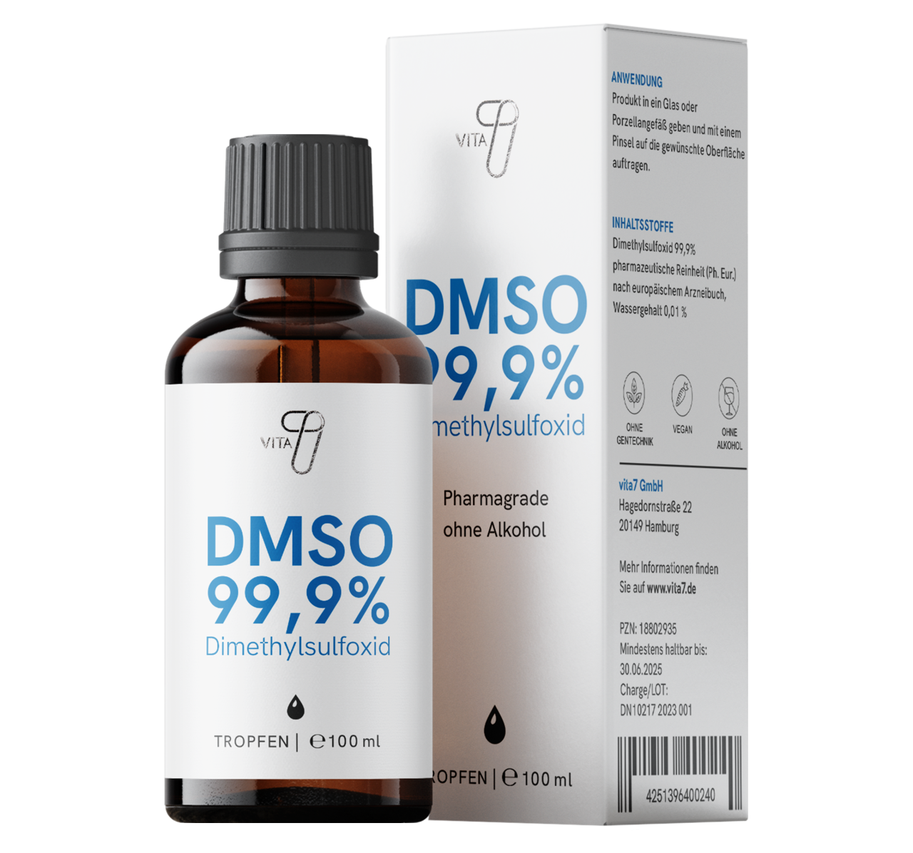 DMSO (Dimethylsulfoxid), Pharmaqualität von vita7