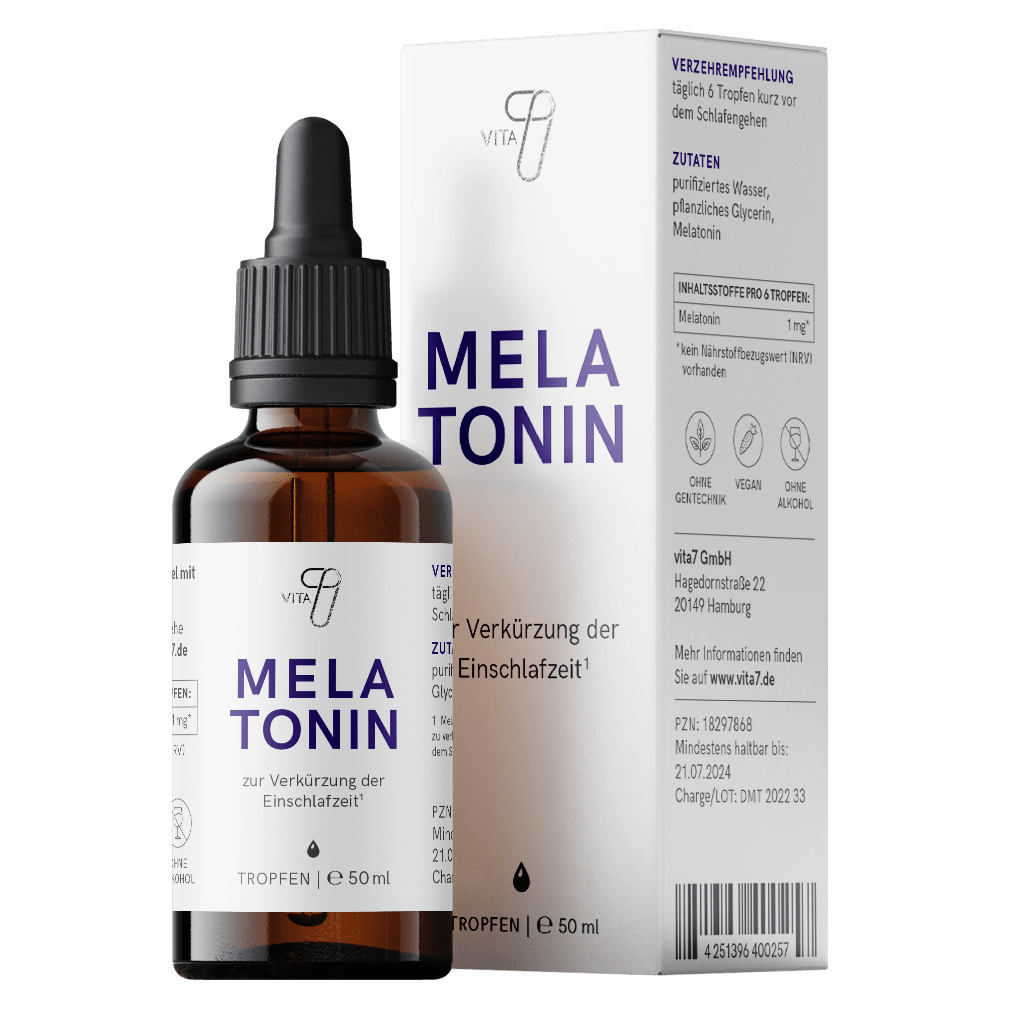 Melatonin Tropfen, 50 ml von vita7