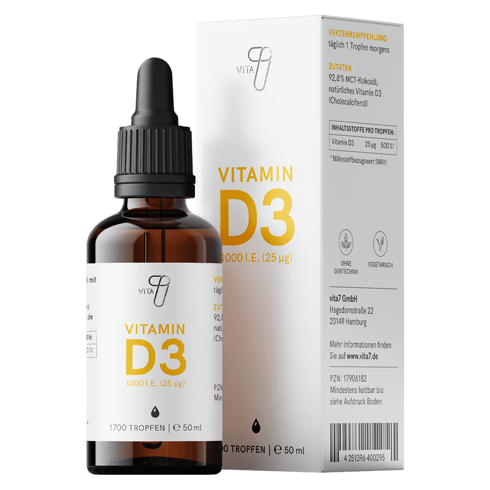 Vitamin D3 Tropfen MHD 31.12.2023 von vita7
