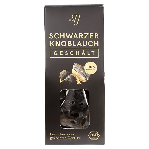 vita7 Bio Schwarzer Knoblauch, geschält 1er Pack (1 x 80 g) von vita7