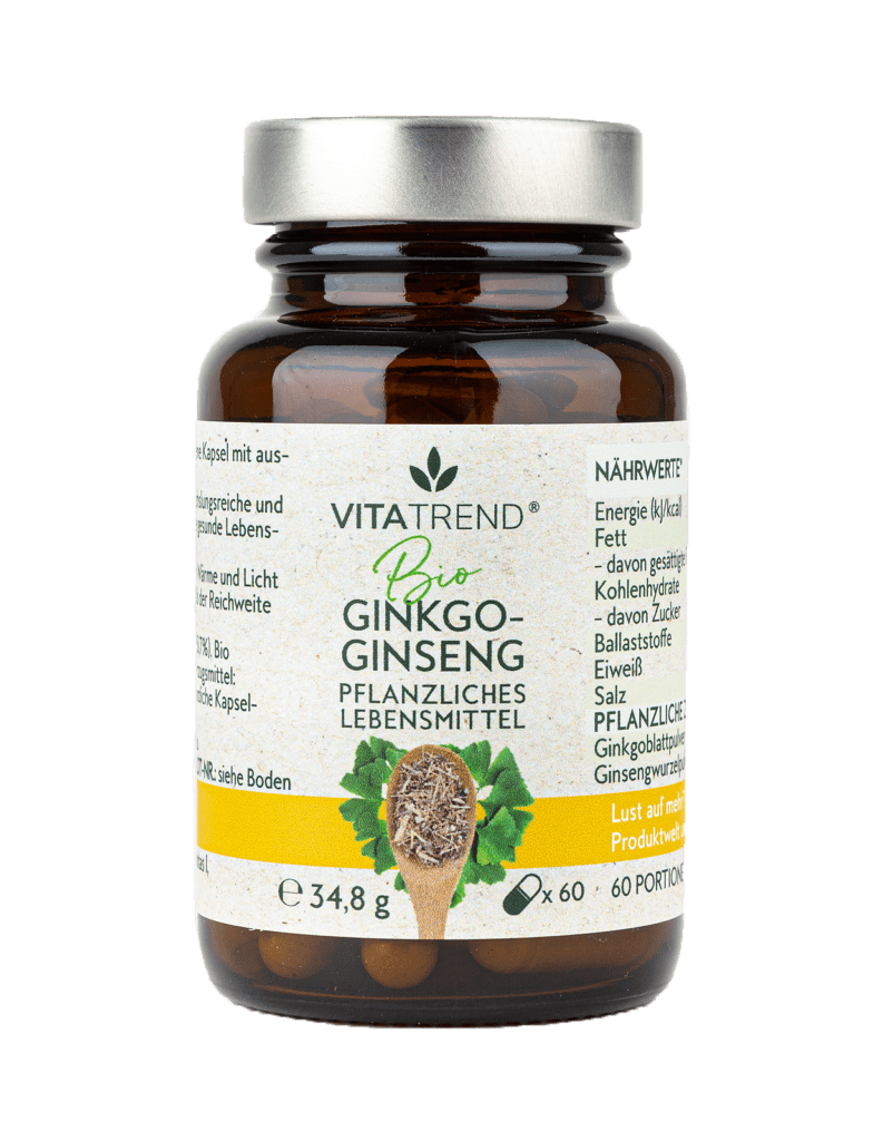 Bio Ginkgo-Ginseng Kapseln von vitatrend