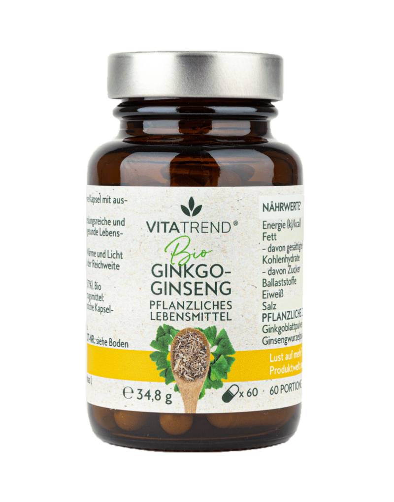 Bio Ginkgo-Ginseng Kapseln von vitatrend